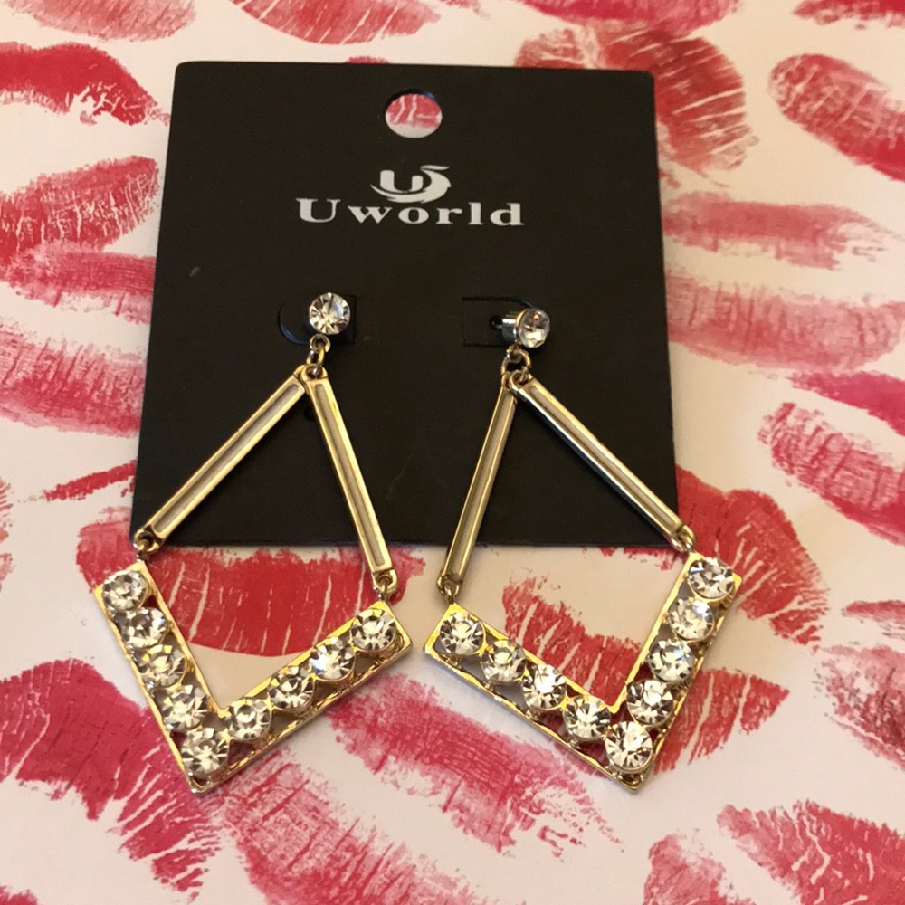 Statement rhinestone earrings
